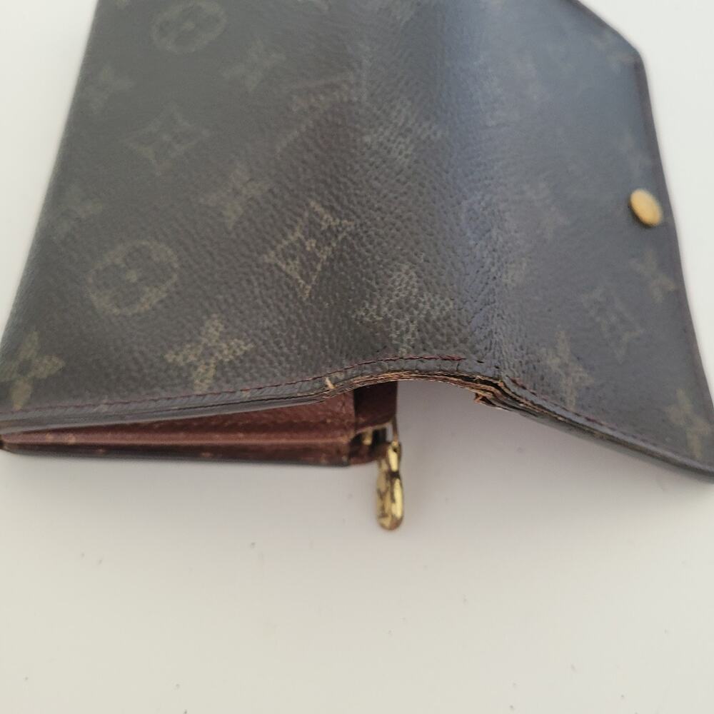 Louis Vuitton Portefeuille Tresor Bifold Wallet Medium Monogram Brown Vintage - Picture 9 of 12
